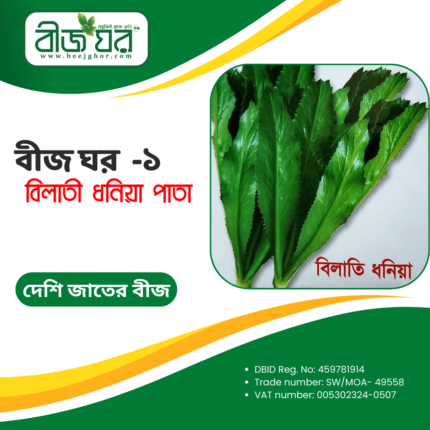 উচ্চ ফলনশীল বিলাতি ধনিয়া পাতা বীজ